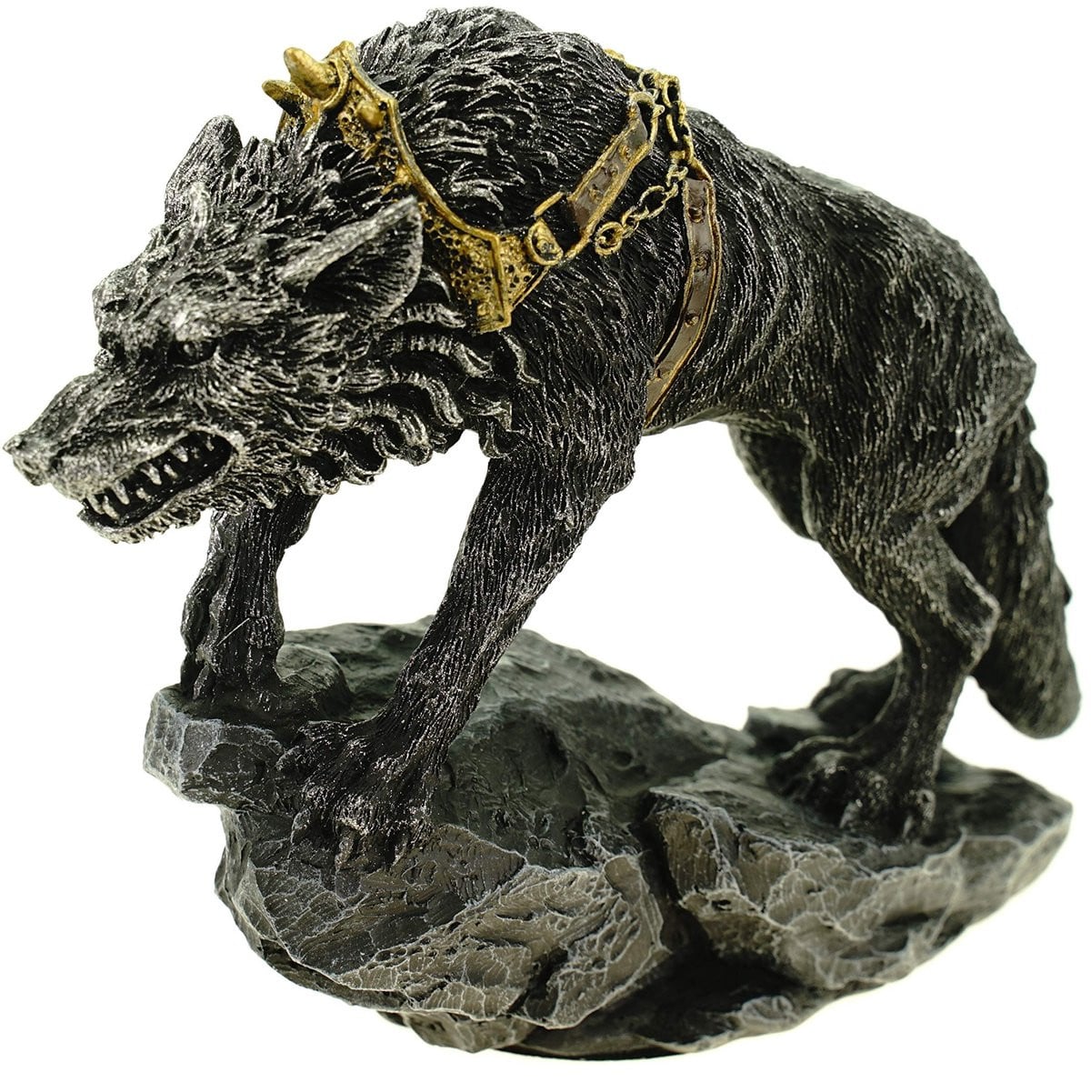 Omgoods Decoratief Wolf Beeld van Kunststeen