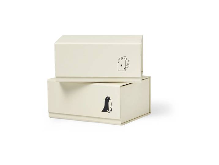 TÔNN furniture Boîte de rangement Pac box TÔNN x MAJASBOK Off-white, Lot de 2