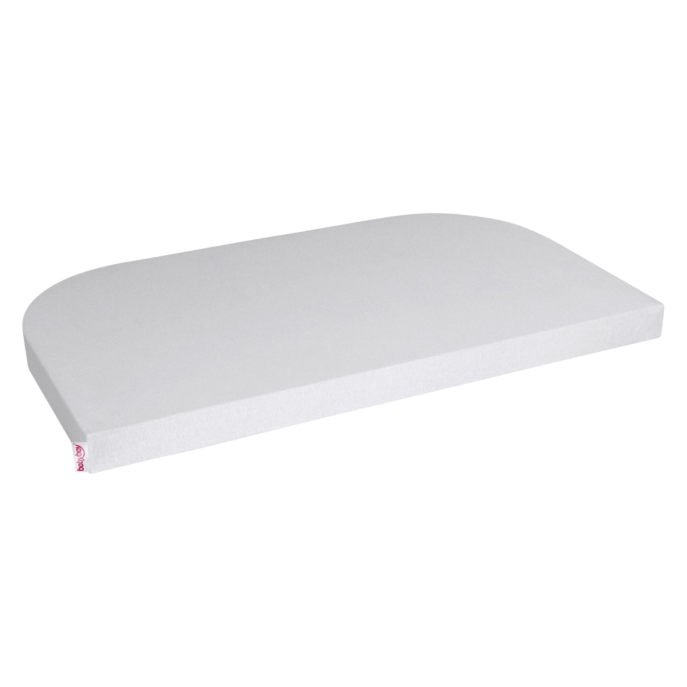Babybay Jersey Spannbetttuch Deluxe passend für Modell Verlängerungsseite Boxspring XXL, zartgrau (8363862-4262356536091)