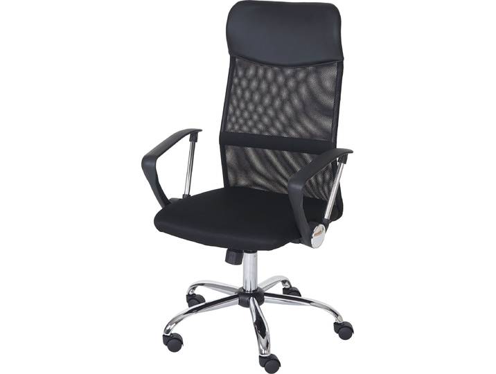 Chaise de bureau Oslo\, chaise pivotante chaise de bureau\, similiCuir synthétique noir