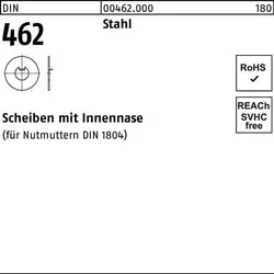Scheibe DIN 462 m.Innennase 35 Stahl 25 Stück