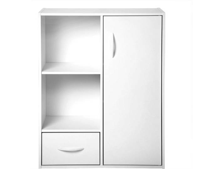 CALICOSY - Schrank mit 2 Fächern, 1 Schublade und 1 Tür