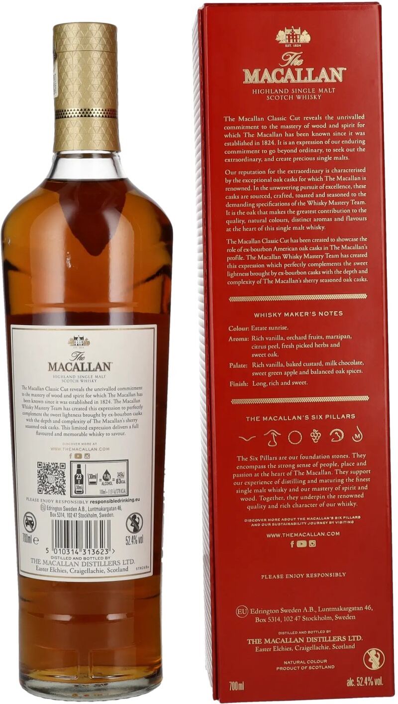 The Macallan Whisky The Macallan CLASSIC CUT Limited Edition 2024 52,4% Vol. 0,7l in Geschenkbox