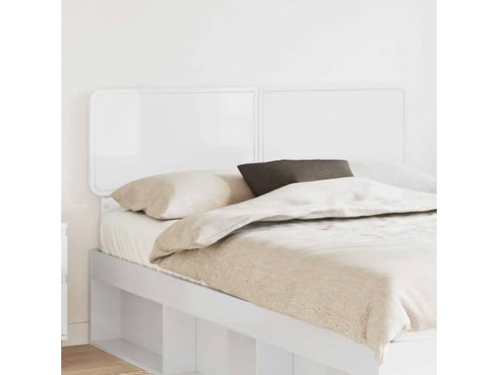 RJPLMFV Kopfteil weiß glänzend Holz Modernes Design, bequeme Halterung, einfache Montage, einfache Reinigung