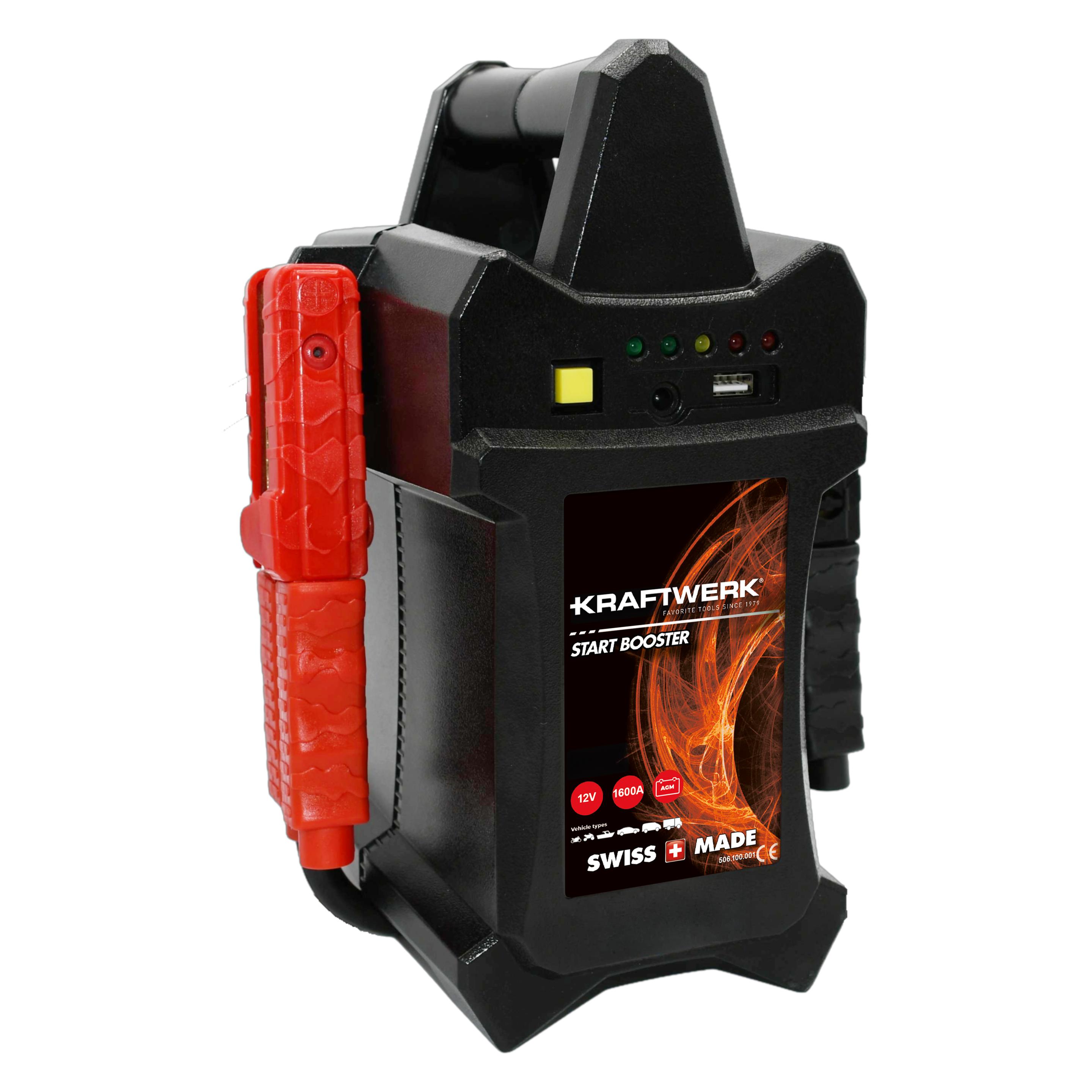 Kraftwerk Professioneller Start Booster AGM Batterie (1600 A) (506.100.001)