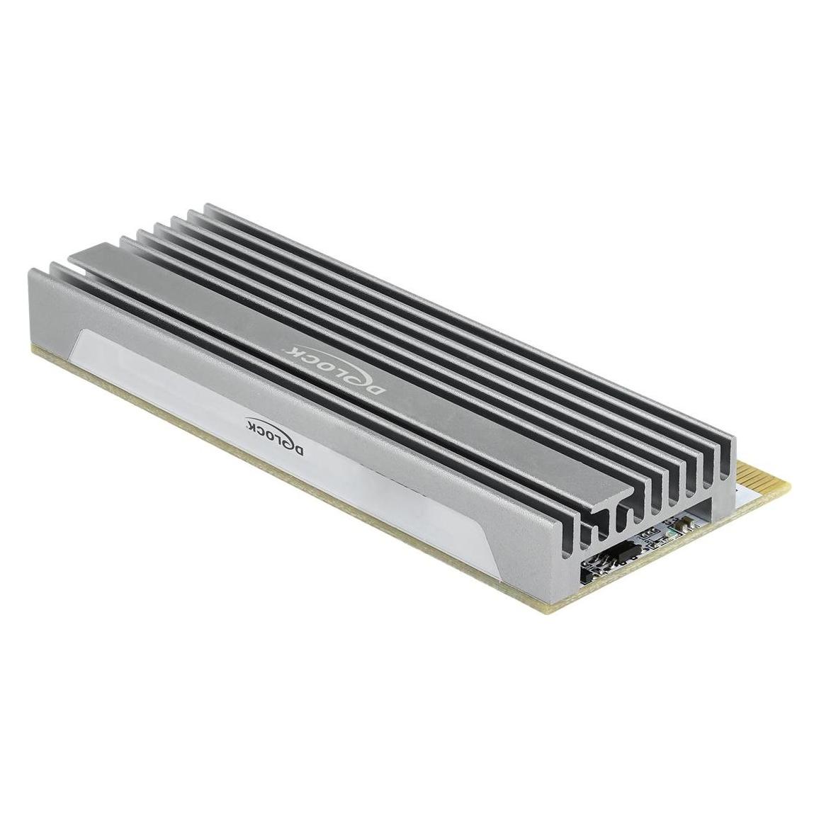 Delock PCI Express x16 (x1 / x4 / x8) Karte zu 1 x NVMe M.2 Key M mit LED Beleuchtung (90566)