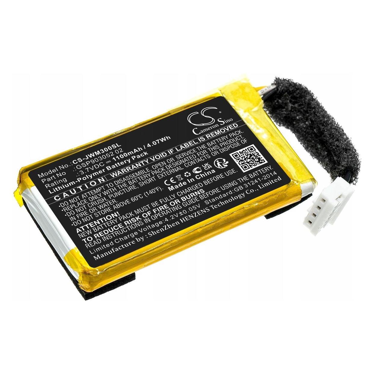 CS Cameron Sino Akumulator Bateria Typu Gsp903052 02 Do Jbl Wind 3 Wind 3s Wind3 Wind3s / Cs-jwm300sl (1100 mAh) (CAMERON SINO)