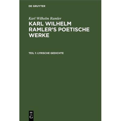 Lyrische Gedichte, Gebundene Ausgabe von , De Gruyter, 978-3-11-241091-2