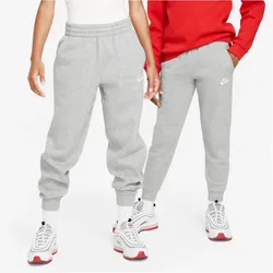 NIKE Sportswear Club Fleece Jogginghose Kinder 063 - dk grey heather/base grey/white L (147-158 cm)