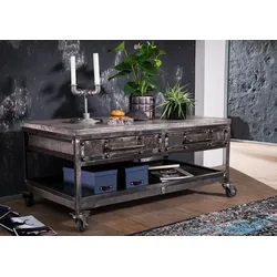 Couchtisch Mango 110x60x50 grau lackiert HEAVY INDUSTRY #122
