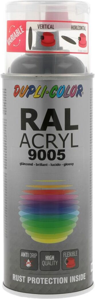 european aerosols DUPLI-COLOR RAL 9005 tiefschwarz glanz, 400 ml