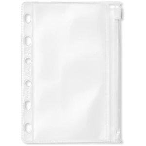 Filofax Gleitverschlussbeutel 213618 Pocket, A7, aus 0,20mm EVA-Folie, transparent, mit Abheftrand