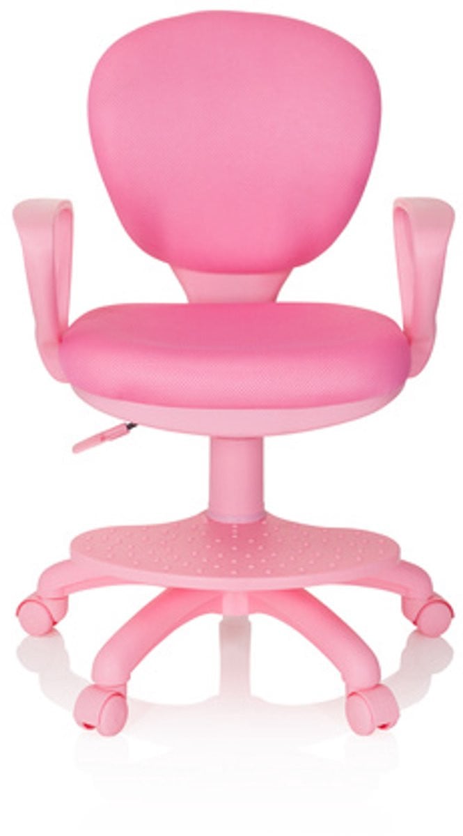 Hjh Office Kinder bureaustoel KID COLOUR stof roze
