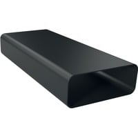 Flachkanalstück Z861SM1, 50cm, Rohr schwarz, gerade, männlich