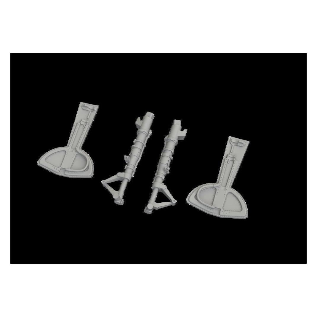 Eduard Bf 109G undercarriage legs PRINT for (6481170)
