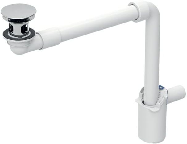 Geberit Waschbeckenablauf 152091211 Ø 32 mm, freier Auslauf und Ventilabdeckung, hochglanz-verchromt