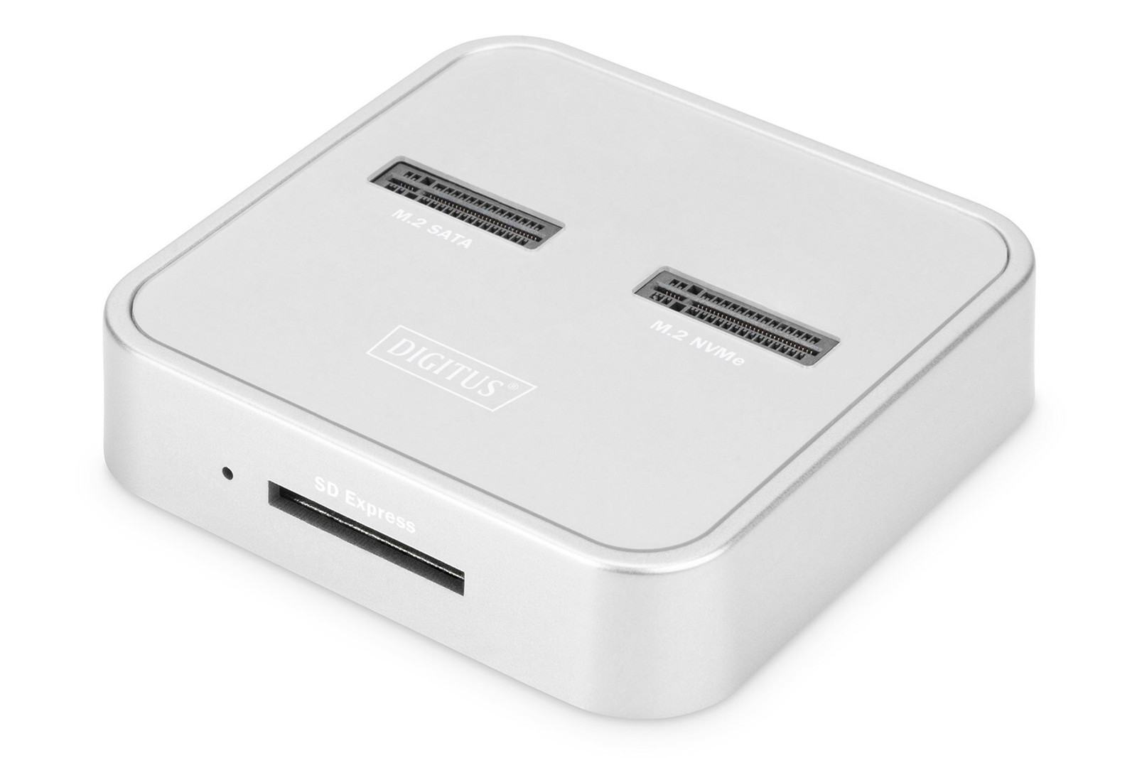 DIGITUS M.2 NVMe + M.2 SATA SSD-dockingstation met SD-Express kaartlezer en USB-C
