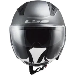 LS2, Motorradhelm, OF600 COPTER II SOLID Jethelm matt titanium XS (XS, 53 - 54 cm)