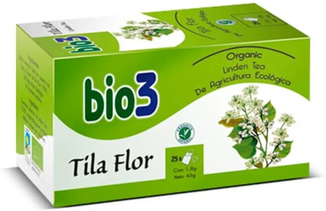 Bio3 TILA FLOR ECOLOGICO 25 Infusões de 1,6g