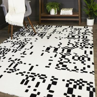 Balta Rugs Glitch Modern Abstract Area Rug