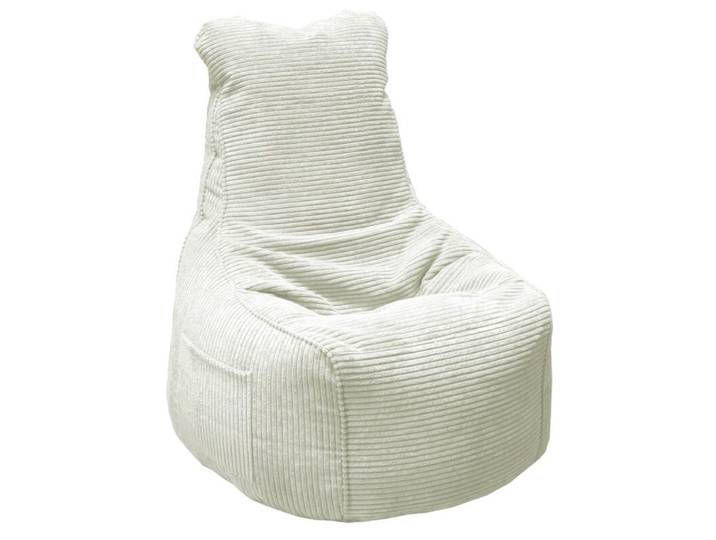 Trendstore Levon Sitzsack in Cord - Cord Poso elfenbein Modern