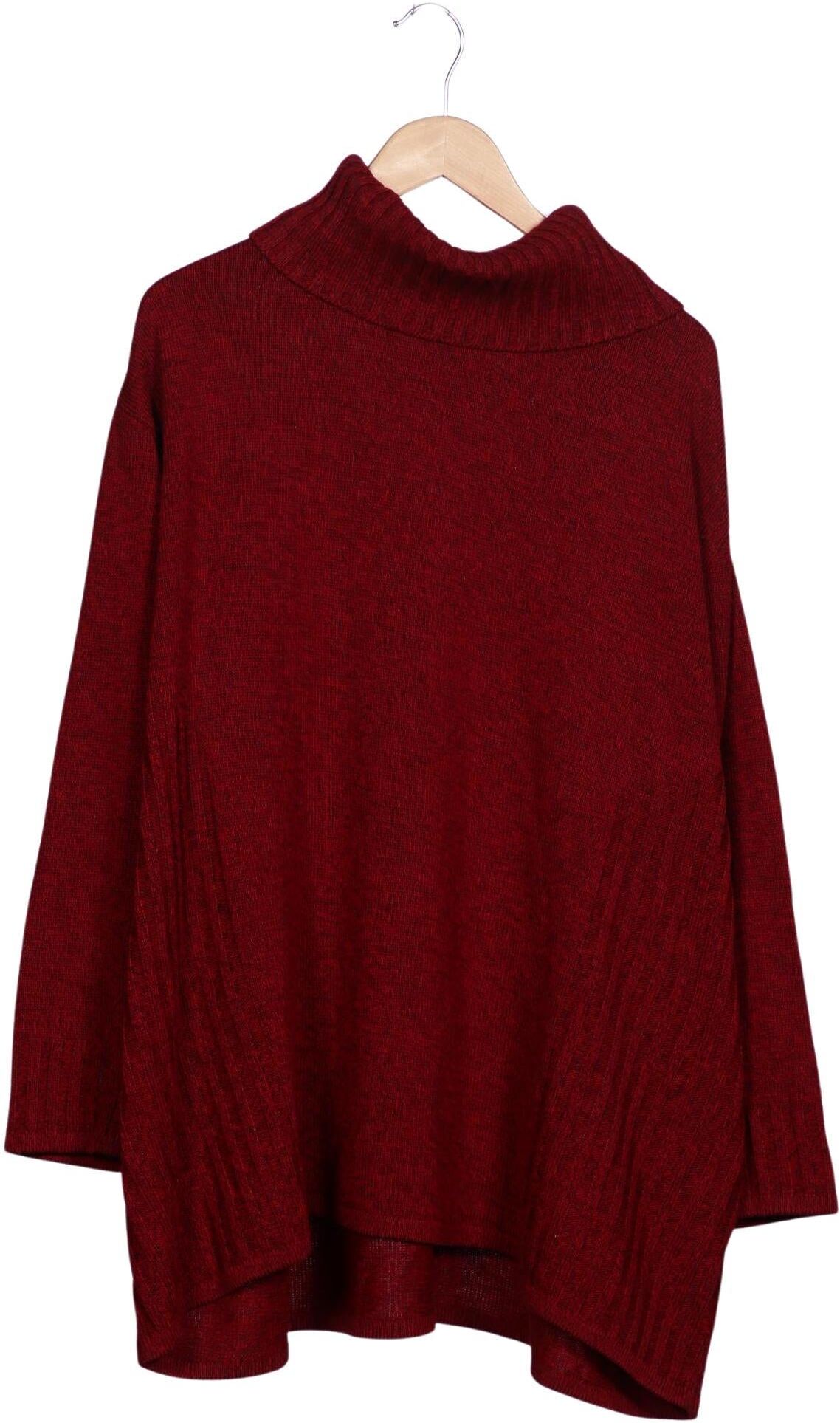 Ulla Popken Damen Pullover, Rot, Gr. Onesize, Synthetik - Second Hand