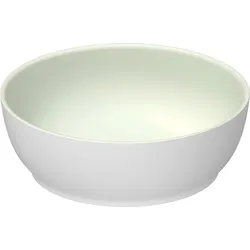Duravit Sivida Aufsatzbecken rund, 300x300mm, ohne Hahnloch, ohne Überlauf, 266002FG00, Farbe: Innenfarbe Blassgrün Matt, Außenfarbe Weiß Seidenmatt