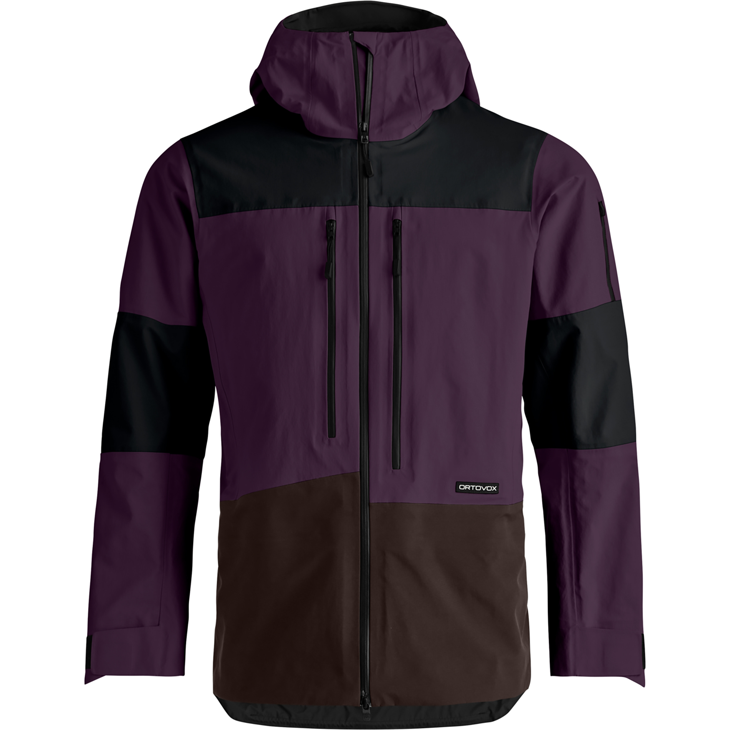 Ortovox Ravine Free 3L Herren Regenjacke lila Größe S Freeride | Skitour Winddicht Merinowolle
