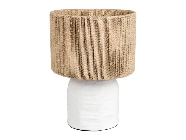 Lampe bicolore métal abisko blanche