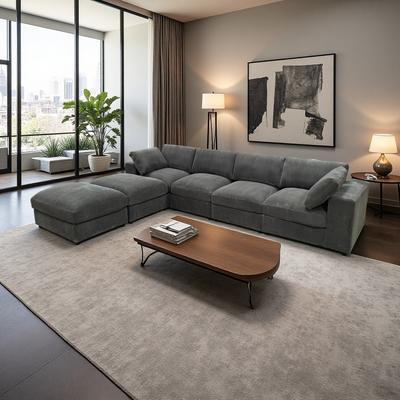 Corduroy Reversible Modular Sectional Sofa