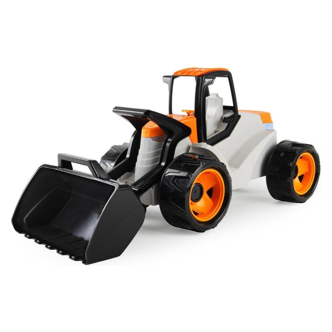 Lena GIGA TRUCKS Aufsitz-Schaufellader Pro, orange/beige, Schaukarton (02147)