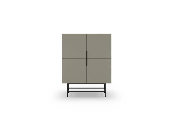 SOMA - Commode 4 portes 100cm en mélamine - Vert