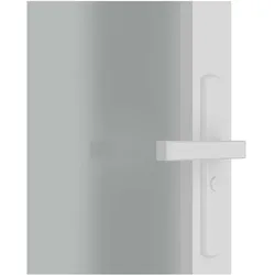 Zubehör Türbeschlag, Innentür 93x201,5 cm Weiss Mattglas und Aluminium