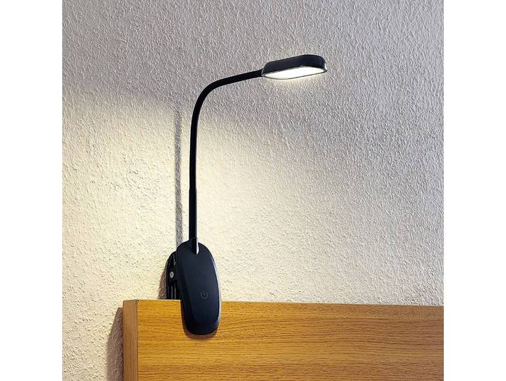 Klemmleuchte Najari PRIOS, dimmbar, schwarz, für Arbeitszimmer / Büro, Kunststoff, Modern, Klemmleuchte