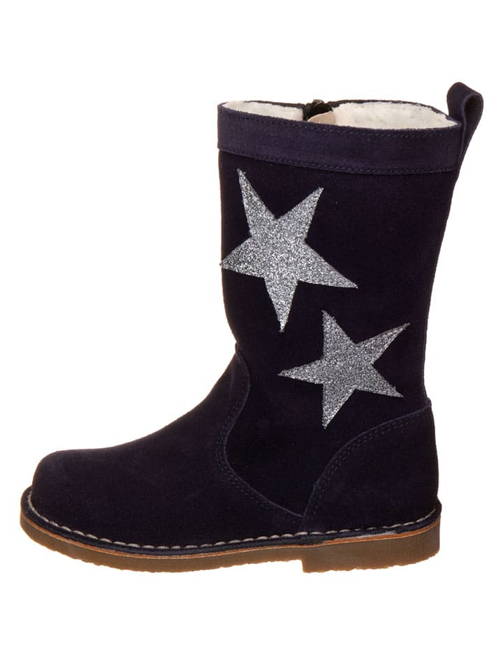kmins Leder-Stiefel in Dunkelblau - 35