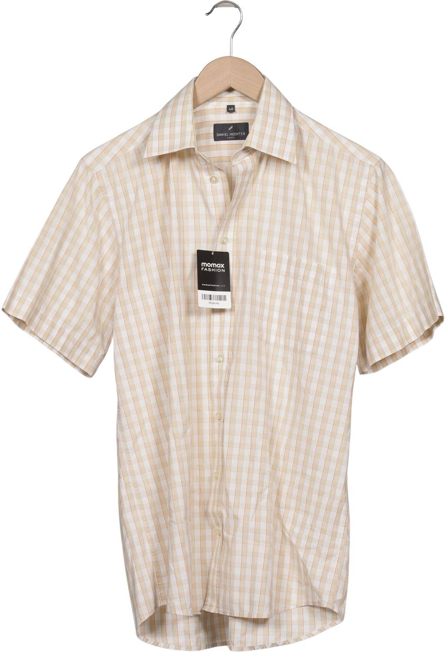 Daniel Hechter Herren Hemd, Beige, Gr. 40, Baumwolle - Second Hand