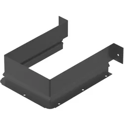 Hettich Metallumrandung für Siphonausschnitt eckig, Küchen Organizer, Grau
