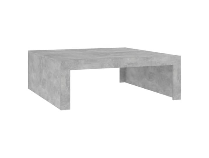 LASWWQMRF Couchtisch Betongrau 100x100x35 cm Holzwerkstoff Modern Stilvoller Beistelltisch in Beton-Optik fuer Wohnzimmer und Lounge, pflegeleichte Tischplatte mit stabilen Platten.