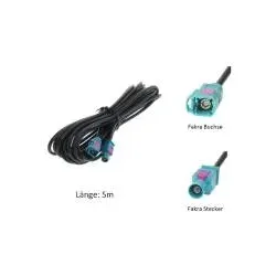 Dietz 9475 LowLoss Verlängerung FAKRA Stecker-FAKRA Buchse, 500 cm