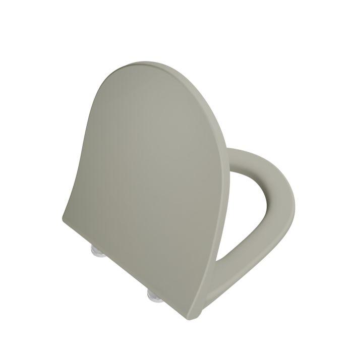 VitrA Sento Slim Wrap WC-Sitz 130-420R009 36,8x45,2cm, mit Absenkautomatik und Schnellverschluss, taupe matt