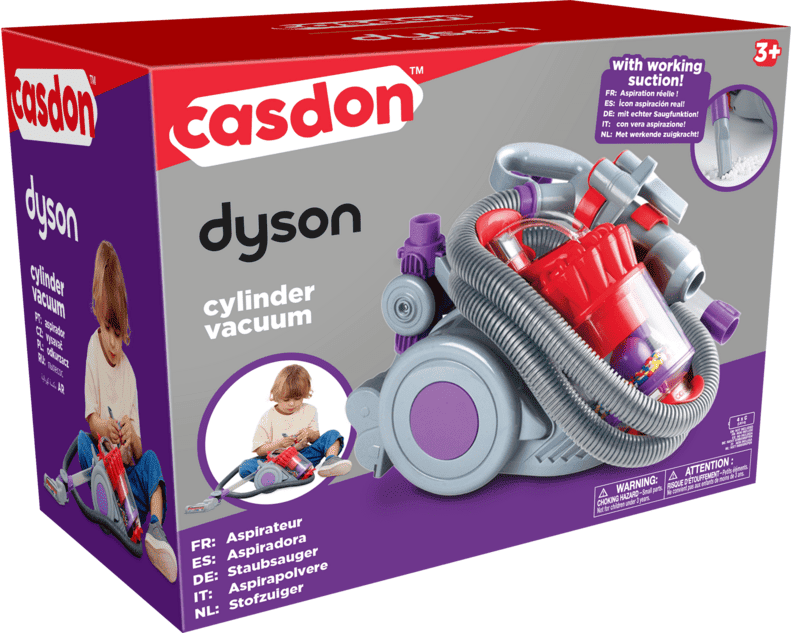 Casdon Dyson DC22 Toy Vacuum Cleaner with Working Suction for Kids - Ages 3 and Up