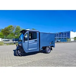 Madat E Cargo Pro  E-Dreirad E Kabinenroller  mit geschlossene Ladefläche Grau