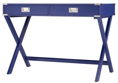 iNSPIRE Q Modern Kenton X Base Wood Accent Campaign Writing Desk