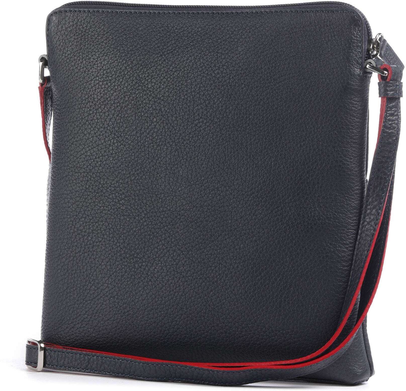 Mywalit Milano Umhängetasche aus Leder, blau