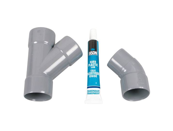 Scanpart PVC y-stuk verbindingsset condensdroger Droger accessoire Grijs