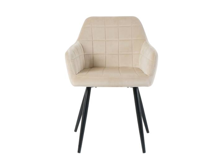 Sessel, Samt, Grau, 59×62 cm, 2er-Set, Klassisch & Modern, Möbilia