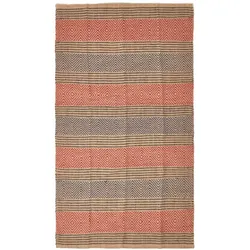 JUTETEPPICH Streifen-Muster 120/180 cm