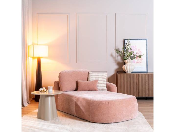 Bronx71 Chaiselongue Vienna Chenille Rosa rechts