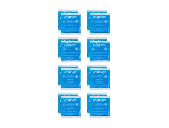 Relaxdays Kühlpads rechteckig 16er Set blau