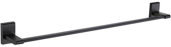 Showerdrape Unity Black Stainless Steel Wall Mounted 50cm Towel Rail